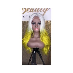 High quality synthetic lace frontal wig